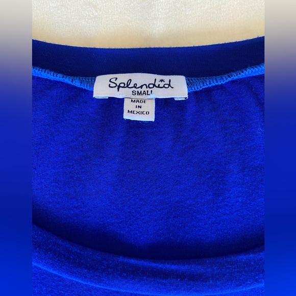 Splendid Classic Blue Oversized Tee - Picture 3 of 4